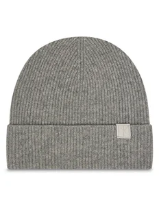 Calvin Klein Czapka Emblem LV04D8013G Szary - Czapki damskie - miniaturka - grafika 1