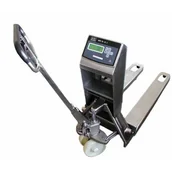 Wózki magazynowe - KPZ 71-7N 1500kg, 500g (717N0000150E) - wózek paletowy nierdzewny z wagą - miniaturka - grafika 1