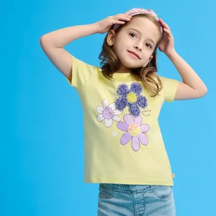 Cool Club, T-shirt dziewczęcy, żółty - Koszulki dla dziewczynek - miniaturka - grafika 1