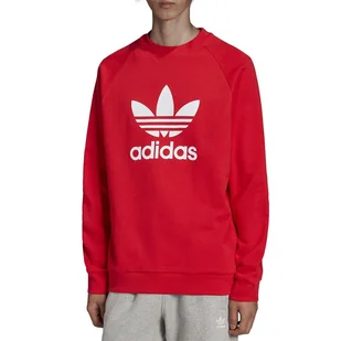 Bluza adidas Adicolor Classics Trefoil Crewneck HE9489 - czerwona - Adidas - Bluzy sportowe męskie - miniaturka - grafika 1