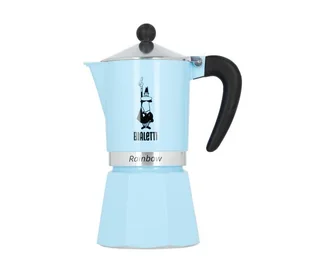 Bialetti Kawiarka Rainbow 6 TZ Jasnoniebieski - Zaparzacze i kawiarki - miniaturka - grafika 4
