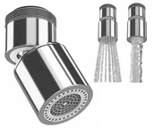 Akcesoria do armatury i ceramiki - Perlator M22 M24 Do Baterii 2Funkcyjny Z Przegubem - miniaturka - grafika 1
