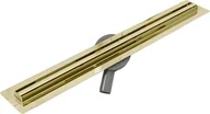 Odpływy liniowe - Mexen Flat 360° Slim odpływ liniowy obrotowy 70 cm złoty - 1541070 - miniaturka - grafika 1