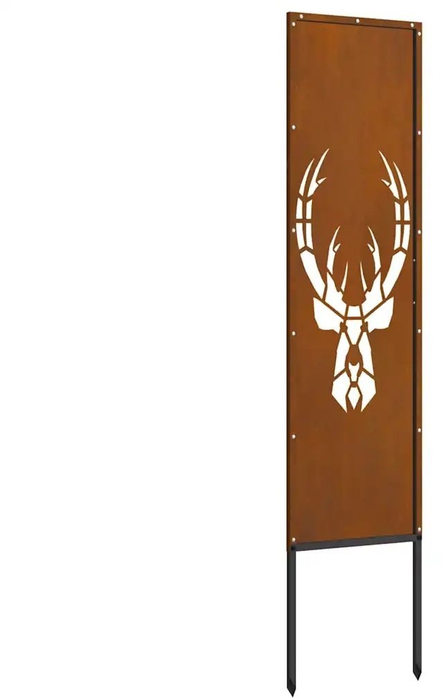 vidaXL Dekoracyjny panel ogrodowy Rdzawy 32 x 140 cm stal corten