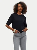 Swetry damskie - Vero Moda Sweter Silje 10320460 Czarny Oversize - miniaturka - grafika 1