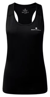 Koszulki sportowe damskie - RONHILL Koszulka biegowa damska bez rękawów CORE VEST black/bright white - grafika 1