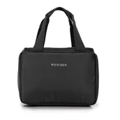 Akcesoria podróżnicze - Torba na lunch zaokrąglona czarna - miniaturka - grafika 1