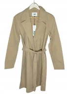 Płaszcze damskie - JDY PŁASZCZ KLASYCZNY Z PASKIEM BEŻOWY Z PASKIEM S K_A - miniaturka - grafika 1