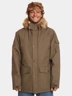 Kurtki męskie - Quiksilver Kurtka zimowa Long Trip Jckt EQYJK03988 Brązowy Regular Fit - miniaturka - grafika 1