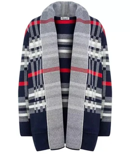 CIEPŁY Sweter Kardigan narzutka KRATA-L/XL - Swetry damskie - miniaturka - grafika 1