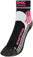 Skarpetki męskie - X-Socks Damskie niebo Run dwie damskie skarpetki Opal czarny/arktyczny biały Size: 35-36 XS-RS14S19W - miniaturka - grafika 1