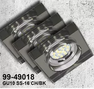 Oprawy, klosze i abażury - Candellux Zestaw oczek LED SS-16 kwadrat czarny ZESTAW OCZEK LED SS17 - miniaturka - grafika 1