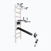 Wyposażenie sportowe i gimnastyczne - Drabinka gimnastyczna BenchK 223W white matte/oak WYSYŁKA W 24H 30 DNI NA ZWROT - miniaturka - grafika 1