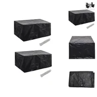 Pokrowce na meble ogrodowe - vidaXL Pokrowce na meble ogrodowe 2 szt. 8 oczek 180x140 cm - Pokrowce ochronne na meble ogrodowe - miniaturka - grafika 1