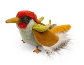 Maskotki i pluszaki - MOULIN ROTY Maskotka ptak DZIĘCIOŁ 26 cm DOOKOŁA ŚWIATA - miniaturka - grafika 1