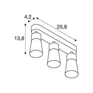 SLV Lampa sufitowa Puri 2.0 Cone, możliwość ściemniania, aluminiowy / szary / cynkowy, salon / jadalnia, aluminium, nowoczesny - Lampy sufitowe - miniaturka - grafika 1