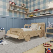 Łóżka dla dzieci i młodzieży - Łóżko samochód Retro Cooper - miniaturka - grafika 1