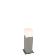 Lampy ogrodowe - QAZQA Nowoczesna stojąca lampa zewnętrzna szara 30 cm IP44 - Dania - miniaturka - grafika 1