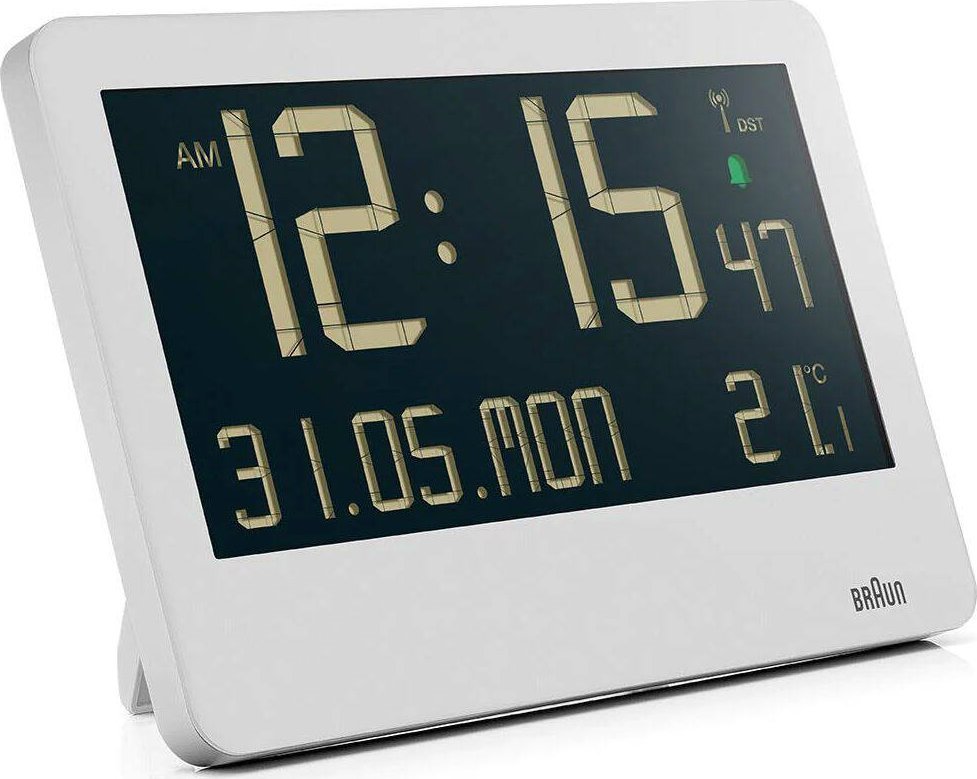 Zegarek Braun Budzik zegar z termometrem Braun BC14W-RC