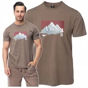 Koszulki męskie - Koszulka Męska Hi-tec Rawal T-shirt Podkoszulek Sportowa Na Co Dzień Xl - miniaturka - grafika 1