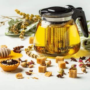 DZBANEK ZAPARZACZ Z SITKIEM 0,9L DO HERBATY ZIÓŁ - Zaparzacze i kawiarki - miniaturka - grafika 8