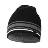 Czapki męskie - CZAPKA MĘSKA KLASYCZNA JESIENNA ZIMOWA CIEPŁA GRUBA PROSTA ELASTYCZNA MORAJ BLACK - miniaturka - grafika 1