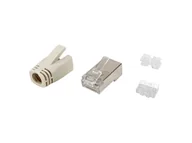Adaptery i przejściówki - Equip 121182 wtyczka RJ-45 Stal nierdzewna, Przezroczysty, Biały - miniaturka - grafika 1
