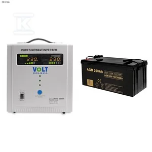 Volt Polska Zasilacz awaryjny SINUS PRO 2200 E 12/230V (1600/2200W) + Akumulator AGM 12V 200 Ah - Zasilacze awaryjne UPS - miniaturka - grafika 1