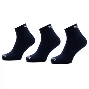 Zestaw 2 par wysokich skarpet unisex Puma Cushioned Quarter 3P Unisex 907943 Navy 04 - Skarpetki męskie - miniaturka - grafika 1