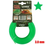 Akcesoria do kos i kosiarek - ŻYŁKA TNĄCA DO KOS I PODKASZAREK 3 MM 15 MB VERKE V90136 GWIAZDKA - miniaturka - grafika 1