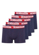 Majtki męskie - Bokserki (dłuższa nogawka) Ohio Henderson 5-pak granatowy, czerwony XL - miniaturka - grafika 1