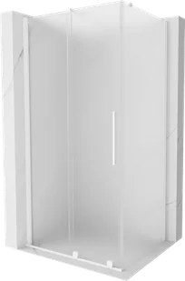 Mexen Velar kabina prysznicowa rozsuwana 100x70 cm, szron, biała - 871-100-070-31-20 - Kabiny prysznicowe - miniaturka - grafika 1