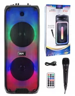 Power audio - Mocny Przenośny Głośnik Boombox Bluetooth Usb Sd Aux Radio Mikrofon Karaoke - miniaturka - grafika 1