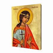 Ikony i obrazy sakralne - Ikona z wizerunkiem świętej Justyny - miniaturka - grafika 1