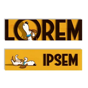Zakładka kartonowa - Lorem Ipsem - Zakładki do książek - miniaturka - grafika 1