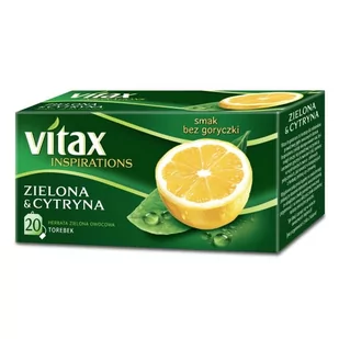 Vitax HERBATA INSPIRATIONS ZIELONA&CYTRYNA 20 TOREBEK - Herbata - miniaturka - grafika 1