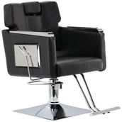 Fotele fryzjerskie - Fotel fryzjerski Brado hydrauliczny obrotowy podnóżek do salonu fryzjerskiego krzesło fryzjerskie - miniaturka - grafika 1