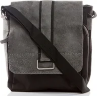 Teczki i aktówki - Belveder Mała listonoszka męska na ramię szara BV15 - miniaturka - grafika 1