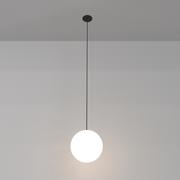 Lampy sufitowe - Zwisowa lampa kula Luna P039PL-5W3K-20-B Maytoni LED 5W 3000K biała czarna - miniaturka - grafika 1