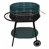 Grille - Activa Grill ruchomy owalny zielony, 62x42 cm - miniaturka - grafika 1