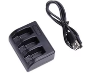 Ładowarki i akumulatory - Ładowarka Na 3X Bateria / Akumulator Ahdbt-501 Do Gopro Hero 5 Black - miniaturka - grafika 1