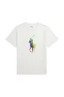 Koszulki dla chłopców - Polo Ralph Lauren t-shirt bawełniany dziecięcy kolor biały z nadrukiem - miniaturka - grafika 1