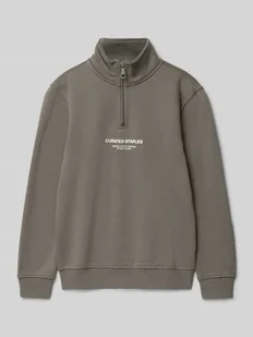 Bluza o kroju regular fit z mieszanki bawełny model ‘CURATED’ - Swetry dla chłopców - miniaturka - grafika 1