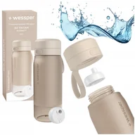 Butelki filtrujące - Zestaw Wessper butelka tritan beżowy 0,5L + wkład filtrujący filtr butelki - miniaturka - grafika 1