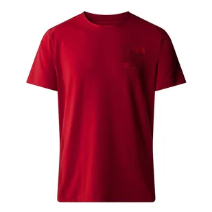 Koszulka The North Face Lightning Alpine 0A8A3A3RO1 - czerwona - Koszulki sportowe męskie - miniaturka - grafika 1