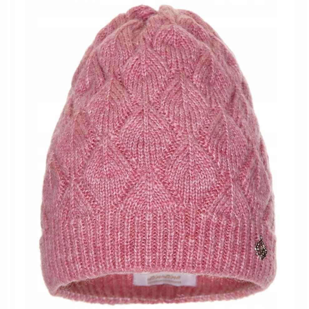 Czapka zimowa damska POLA Ciemny róż