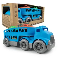 Samochody i pojazdy dla dzieci - Ciężarówka Laweta z Autkami do Piasku Transporter do Piaskownicy na Plażę - miniaturka - grafika 1