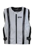 Odzież motocyklowa - Kamizelka GMS Lux Odblaskowa Szary/OdblaskowyXXL - miniaturka - grafika 1