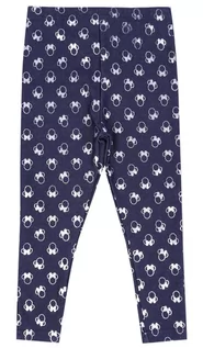 Spodnie i spodenki dla dziewczynek - Granatowo-srebrne Legginsy, Getry Minnie Disney - Rozmiar - 18-24 M 92 Cm - grafika 1