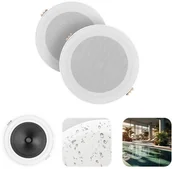 Głośniki i kolumny - Power Dynamics Zestaw głośników sufitowych MSLP50 5" niskoprofilowych o mocy 80 W one size - miniaturka - grafika 1